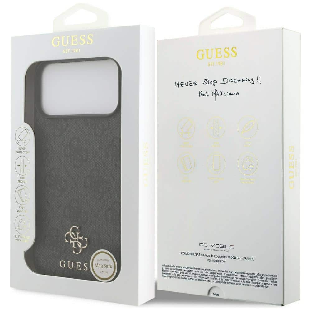 Guess 4G Small Classic Logo MagSafe - θήκη για Apple iPhone 17 Pro Max - Μαύρο - Image 8