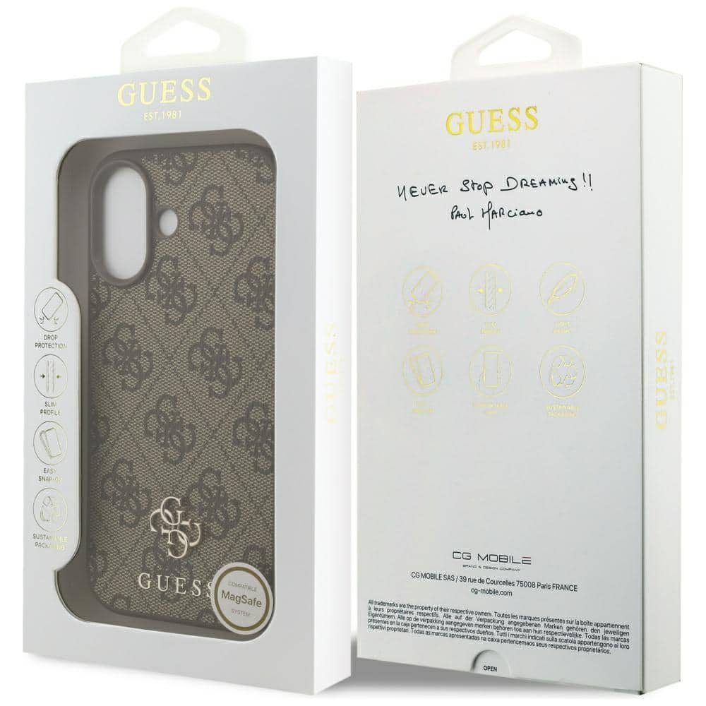 Guess 4G Small Classic Logo MagSafe Θήκη για iPhone 17 Καφέ - Image 8