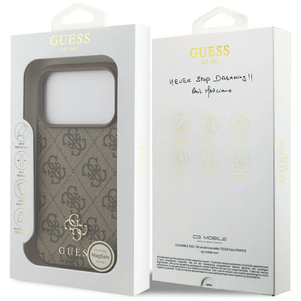 Guess 4G Small Classic Logo MagSafe - θήκη για Apple iPhone 17 Pro - Καφέ - Image 8