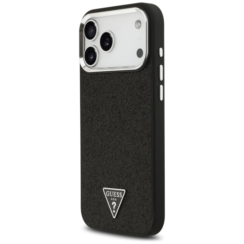 Guess Glitter Triangle Logo MagSafe - θήκη για Apple iPhone 17 Pro Max - Μαύρο - Image 2
