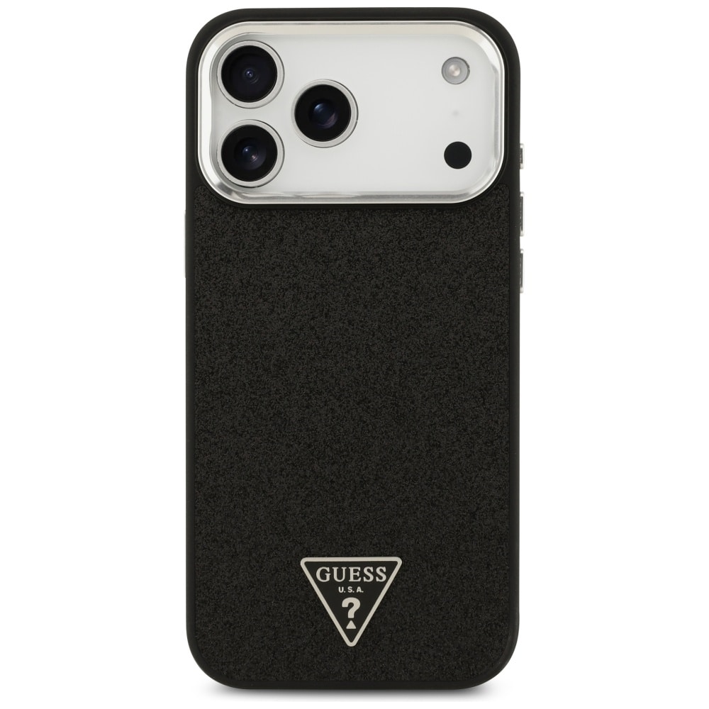 Guess Glitter Triangle Logo MagSafe - θήκη για Apple iPhone 17 Pro Max - Μαύρο - Image 3