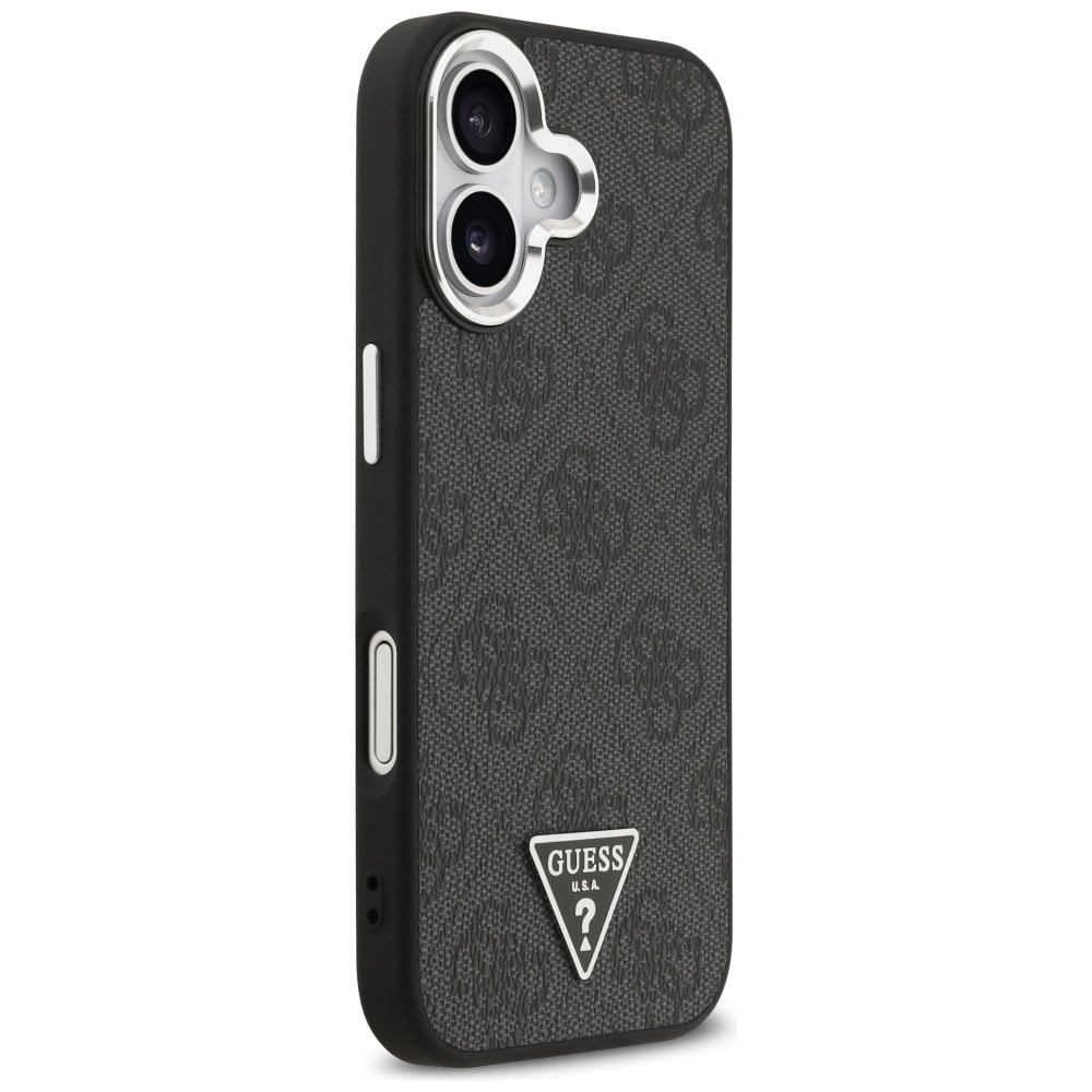 Case Guess 4G Triangle Logo MagSafe για iPhone 17 μαύρο ασημί - Image 4