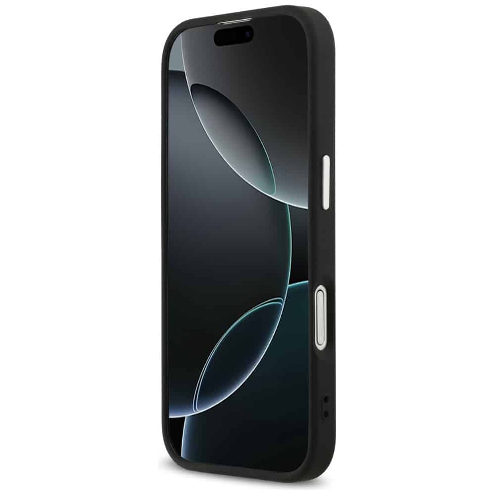Case Guess 4G Triangle Logo MagSafe για iPhone 17 μαύρο ασημί - Image 5