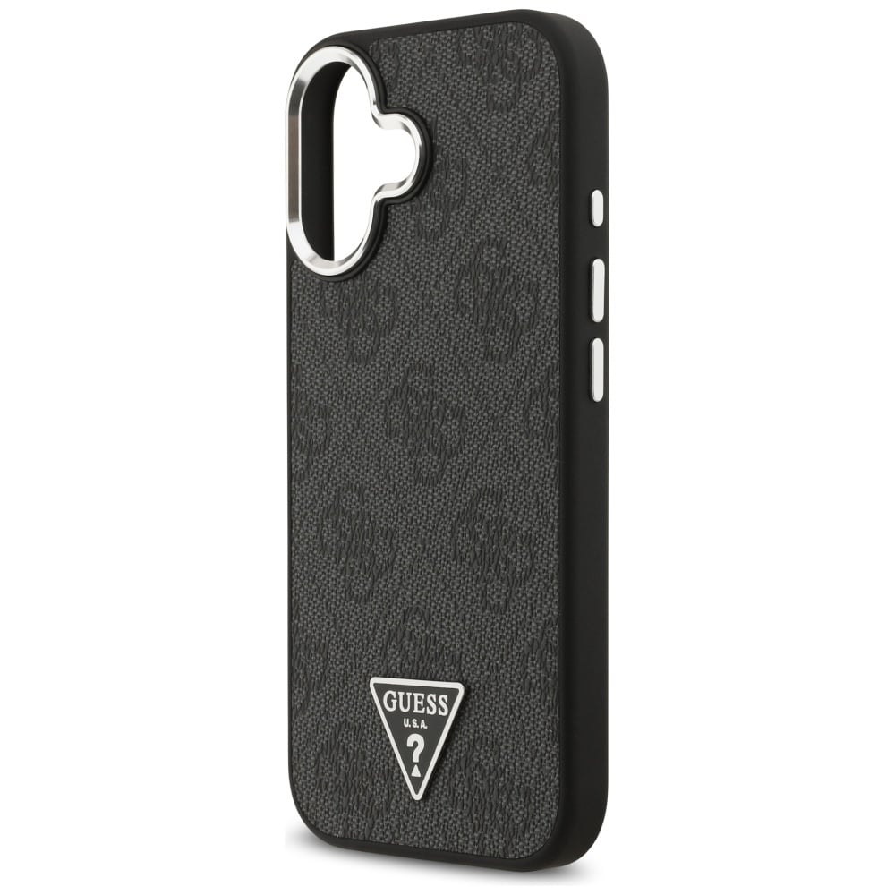 Case Guess 4G Triangle Logo MagSafe για iPhone 17 μαύρο ασημί - Image 6