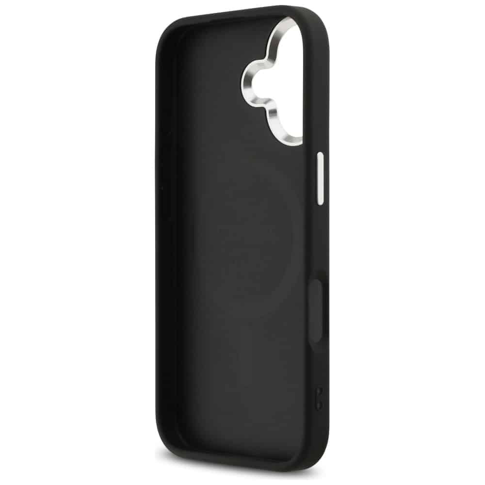 Case Guess 4G Triangle Logo MagSafe για iPhone 17 μαύρο ασημί - Image 7