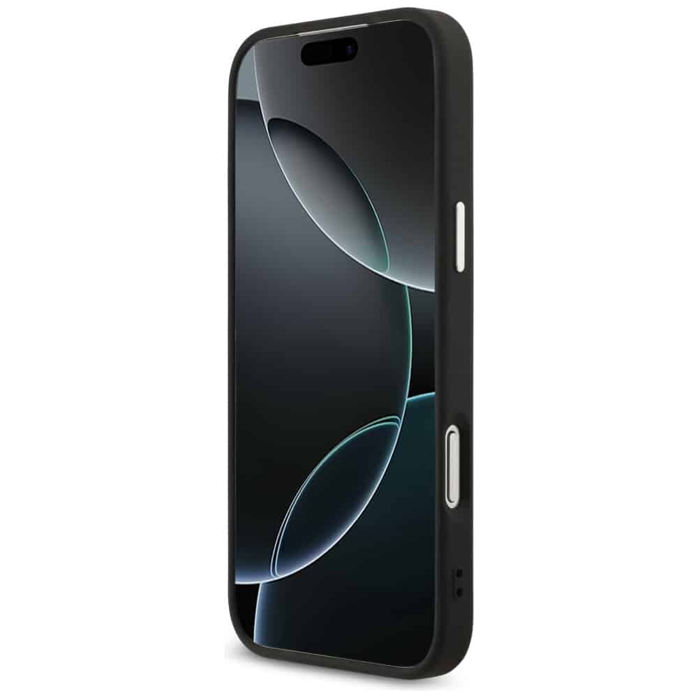 Case Guess 4G Triangle Logo MagSafe για iPhone 17 Pro Max μαύρο ασημί - Image 5