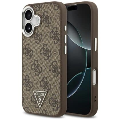 Guess 4G Triangle Logo MagSafe - θήκη για Apple iPhone 17 - Καφέ