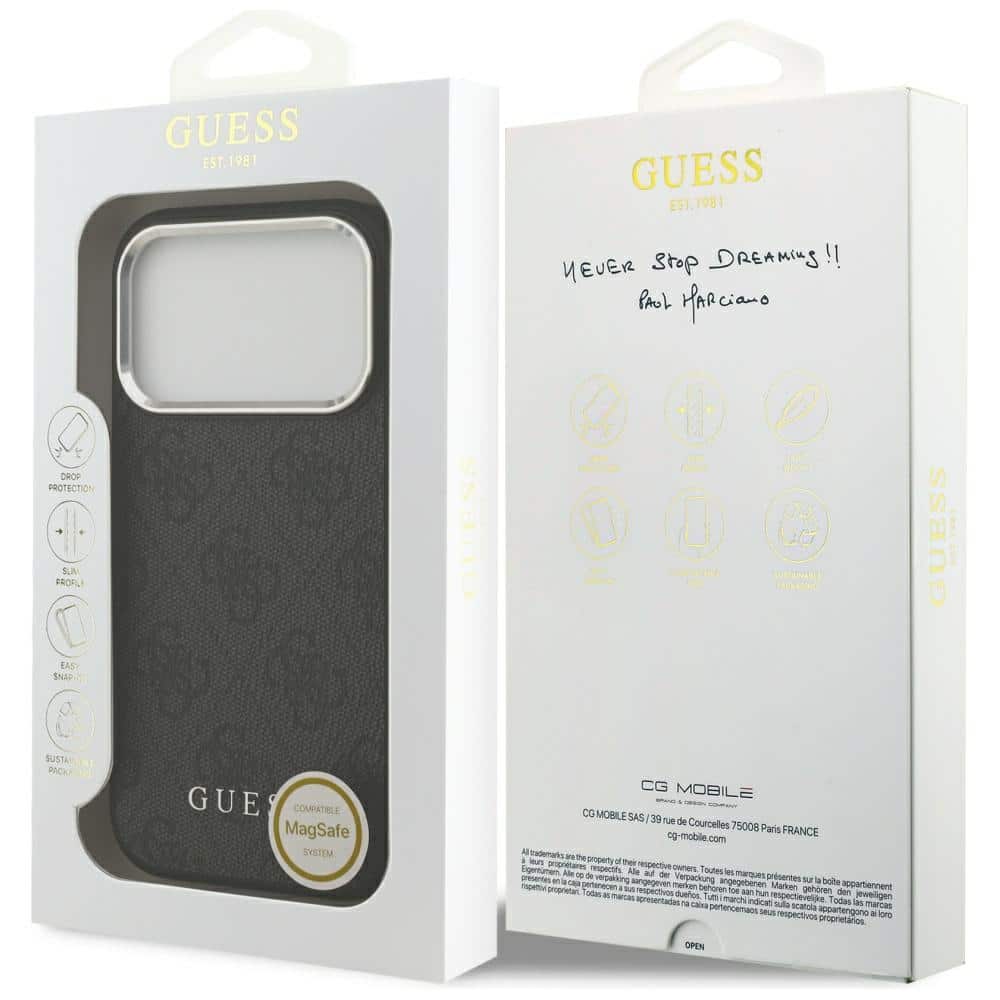 Guess 4G Classic Logo MagSafe - θήκη για Apple iPhone 17 Pro - Μαύρο - Image 8