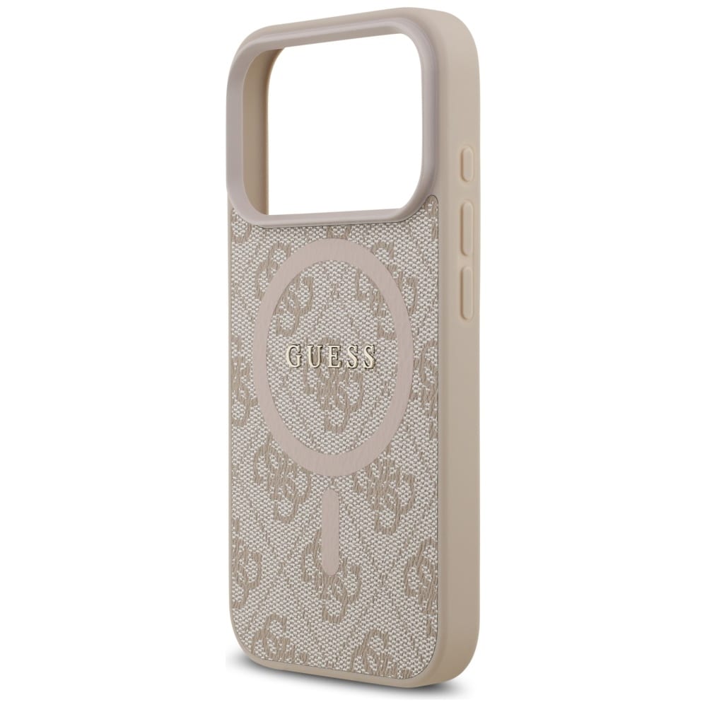 Case Guess 4G Ring Classic Logo MagSafe για iPhone 17 Pro ροζ - Image 6