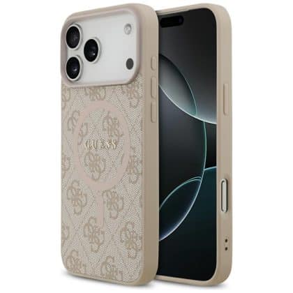 Guess 4G Ring Classic Logo MagSafe - θήκη για Apple iPhone 17 Pro Max - Ροζ