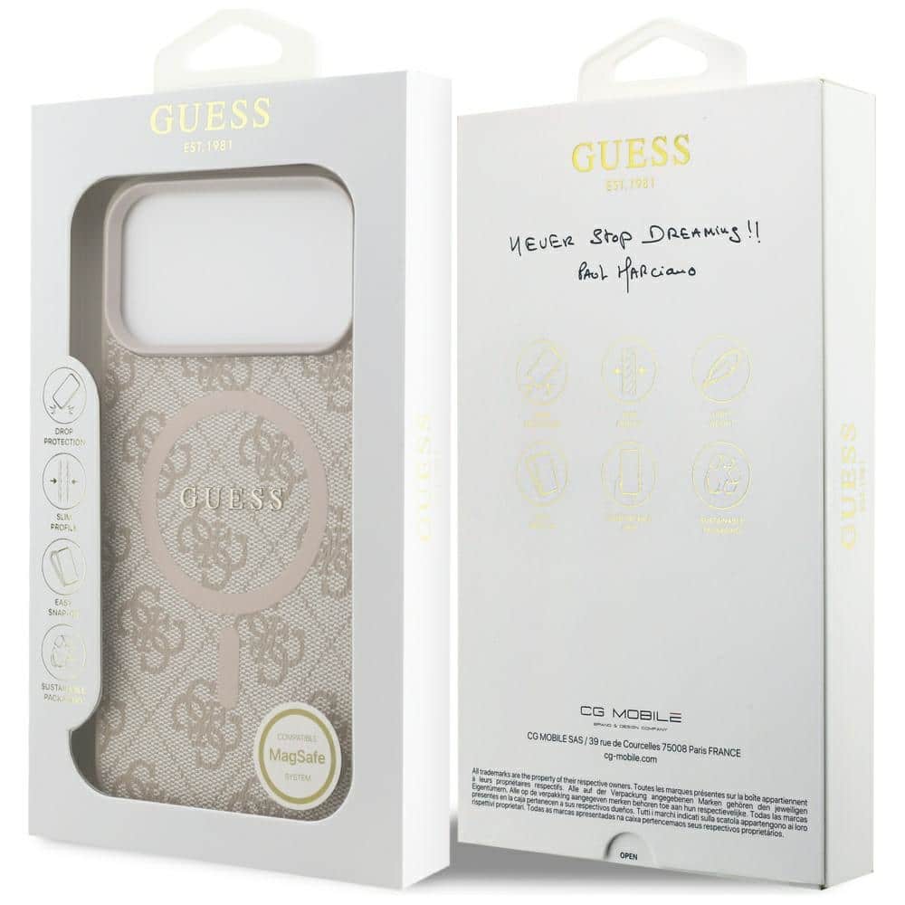 Guess 4G Ring Classic Logo MagSafe - θήκη για Apple iPhone 17 Pro Max - Ροζ - Image 8