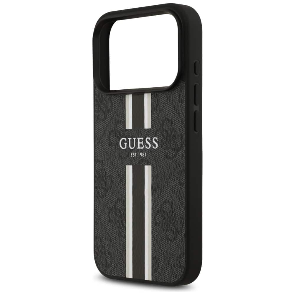 Case Guess 4G Printed Stripes MagSafe για iPhone 17 Pro μαύρο - Image 6