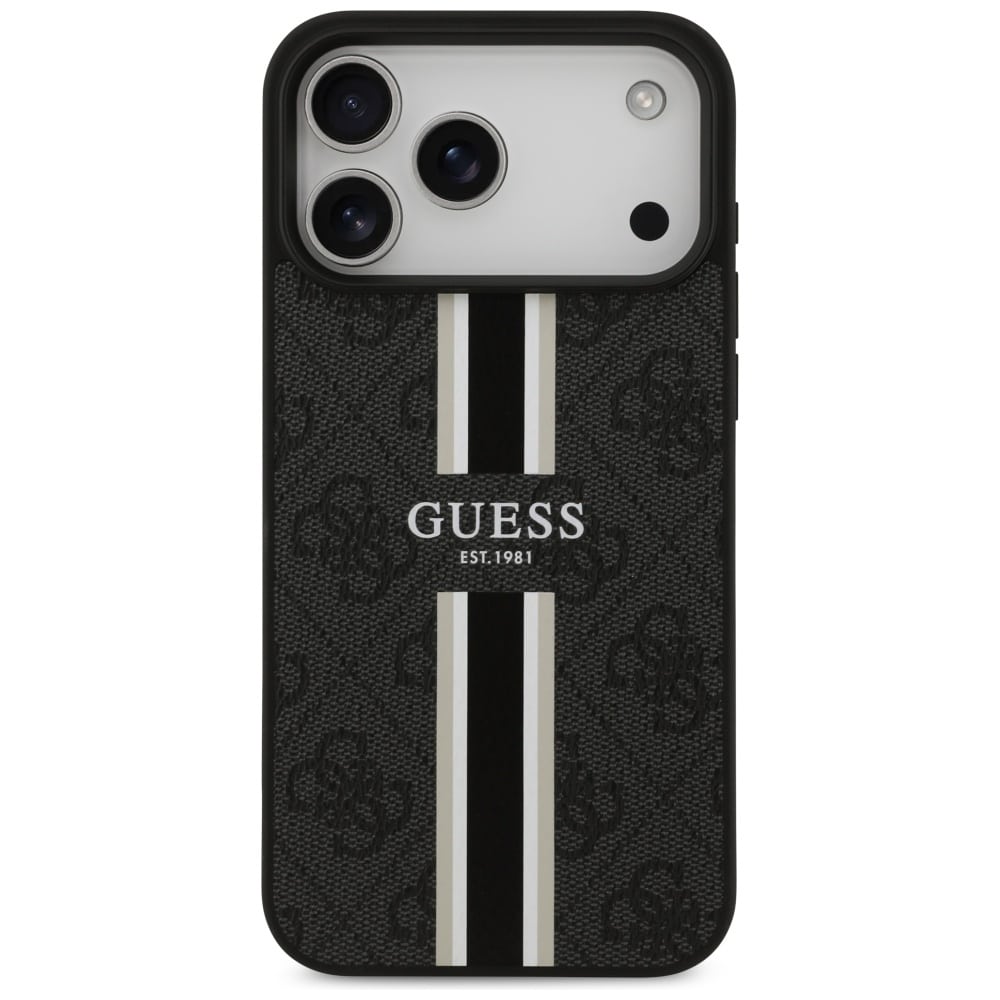 Guess 4G Printed Stripes MagSafe - θήκη για Apple iPhone 17 Pro Max - Μαύρο - Image 3