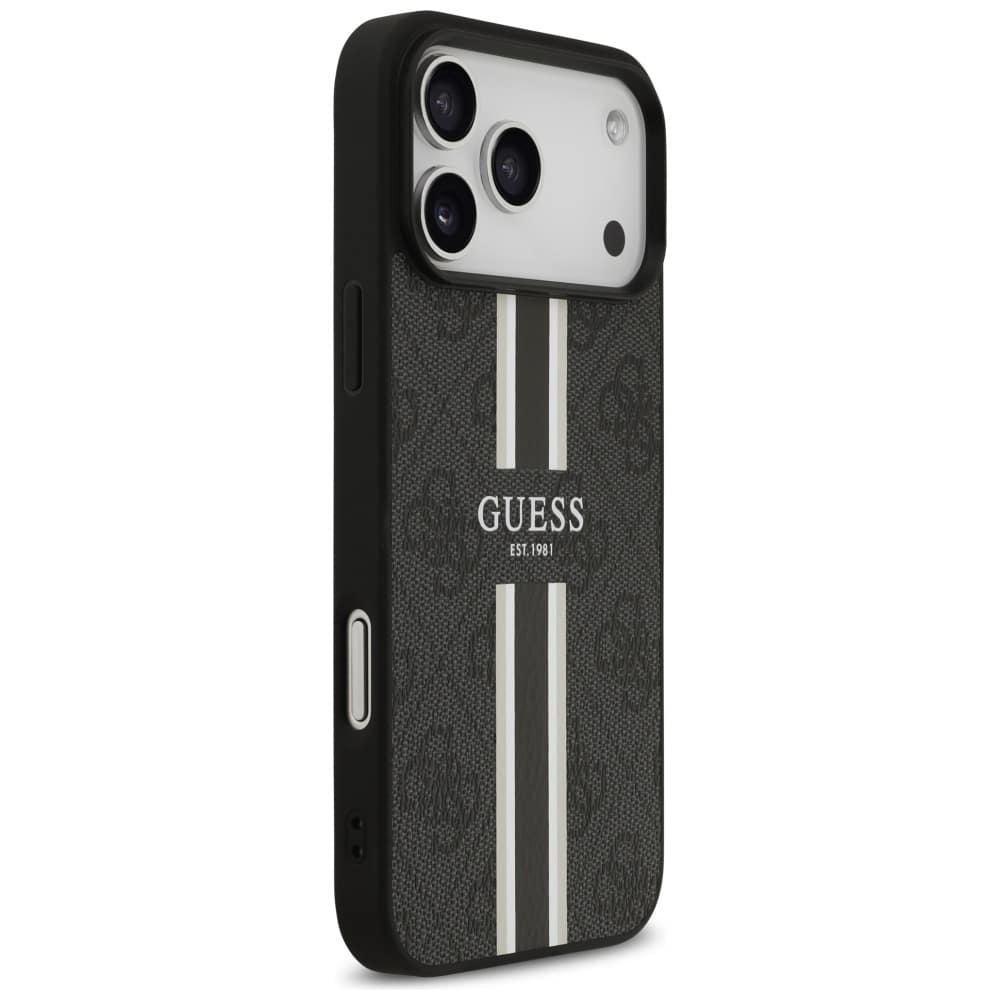 Guess 4G Printed Stripes MagSafe - θήκη για Apple iPhone 17 Pro Max - Μαύρο - Image 4