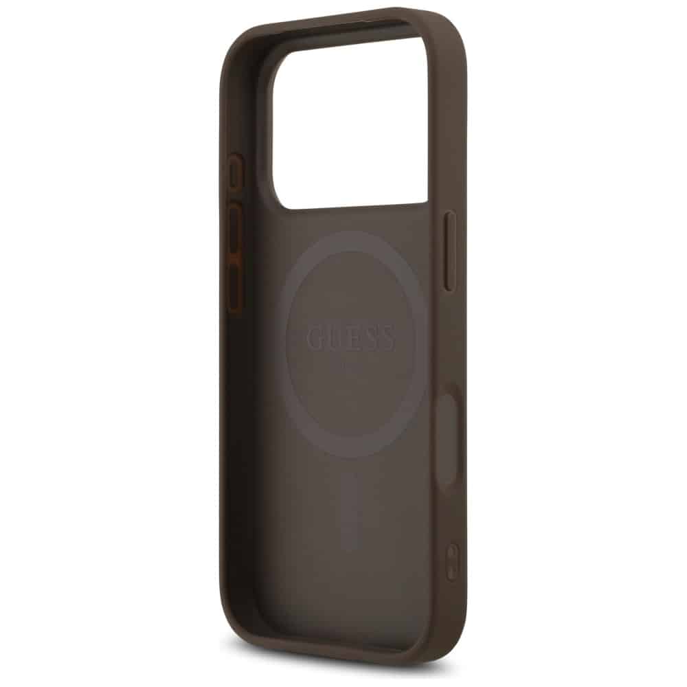 Case Guess 4G Printed Stripes MagSafe για iPhone 17 Pro καφέ - Image 7