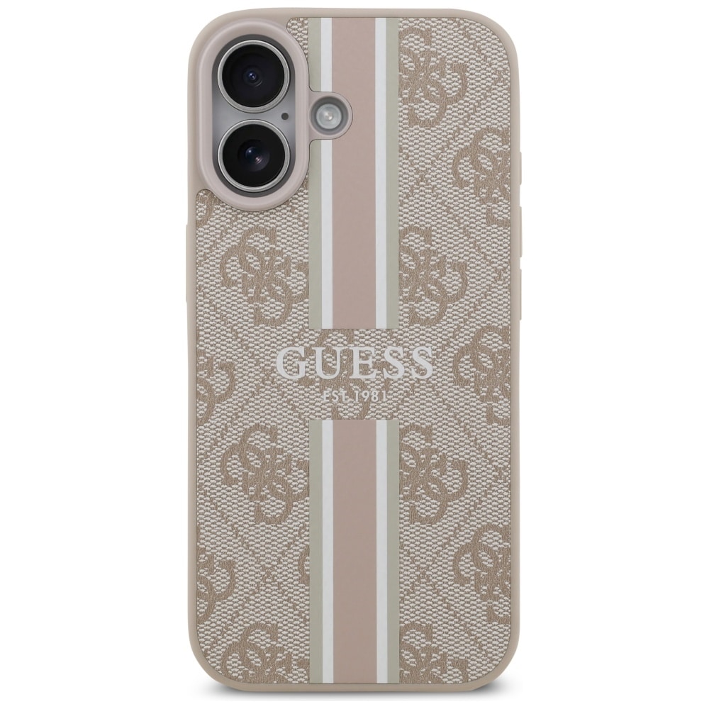 Case Guess 4G Printed Stripes MagSafe για iPhone 17 ροζ - Image 3