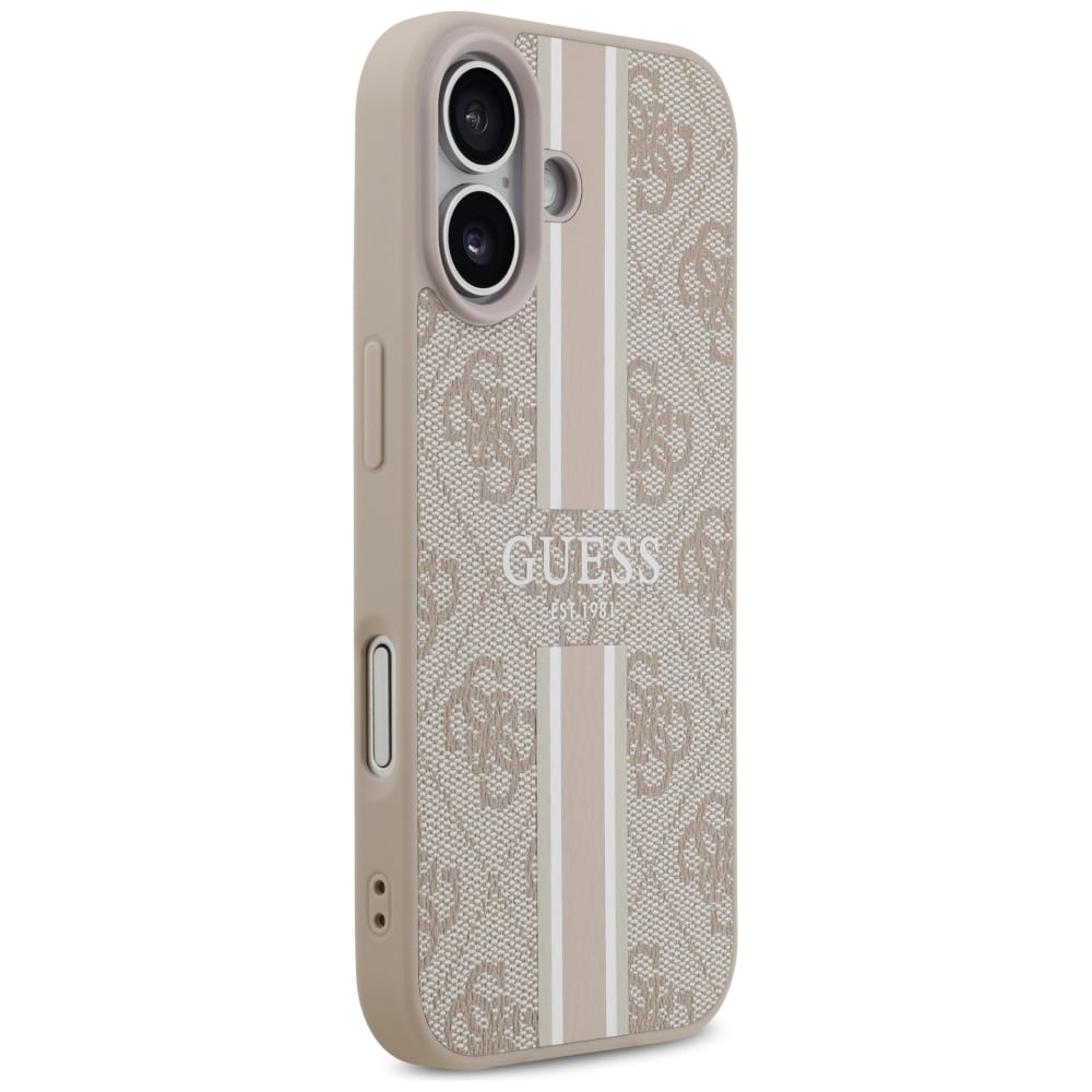 Case Guess 4G Printed Stripes MagSafe για iPhone 17 ροζ - Image 4