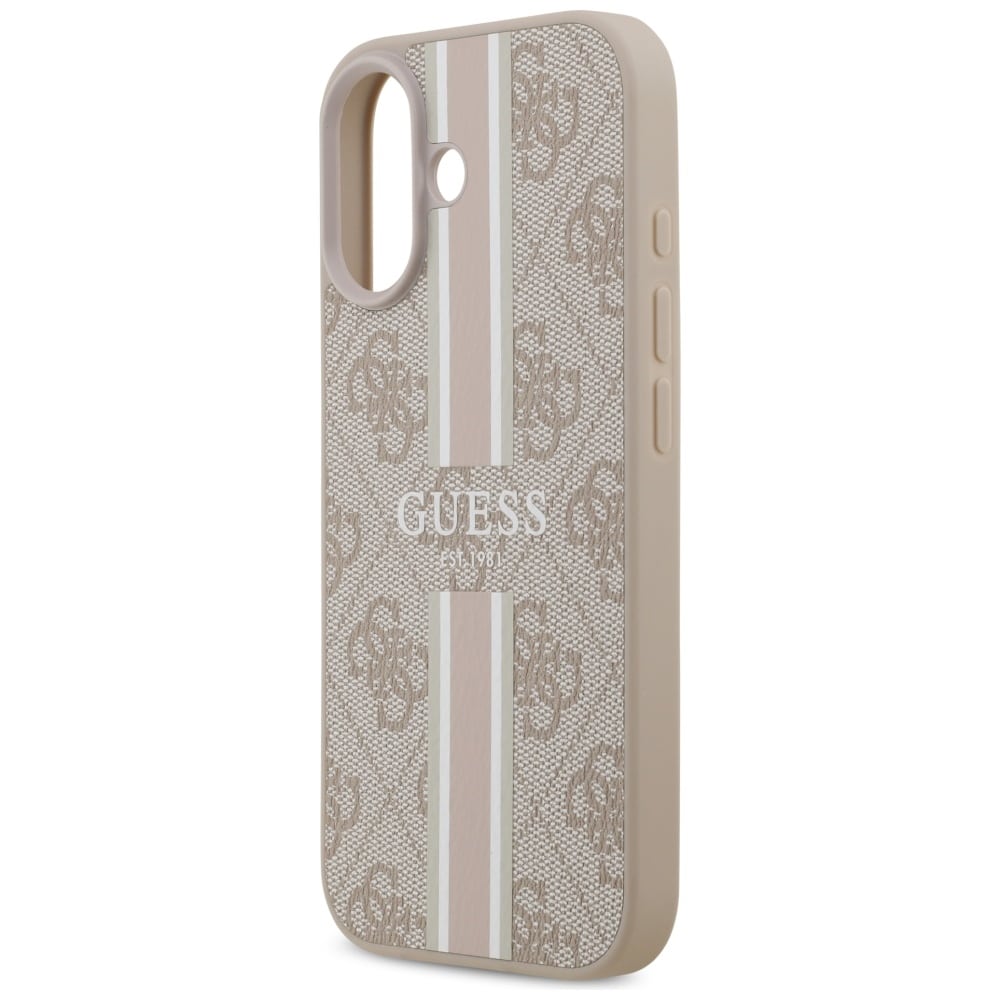 Case Guess 4G Printed Stripes MagSafe για iPhone 17 ροζ - Image 6