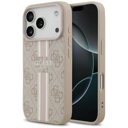 Guess 4G Printed Stripes MagSafe - θήκη για Apple iPhone 17 Pro - Ροζ
