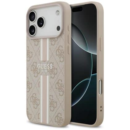 Guess 4G Printed Stripes MagSafe - θήκη για Apple iPhone 17 Pro Max - Ροζ