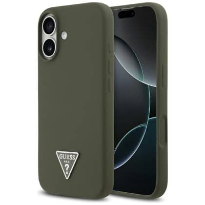 Guess Silicone Triangle Logo MagSafe - θήκη για Apple iPhone 17 - Κόκκινο