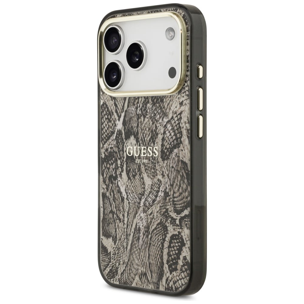 Guess Python Pattern MagSafe Θήκη για iPhone 17 Pro Max Καφέ - Image 2