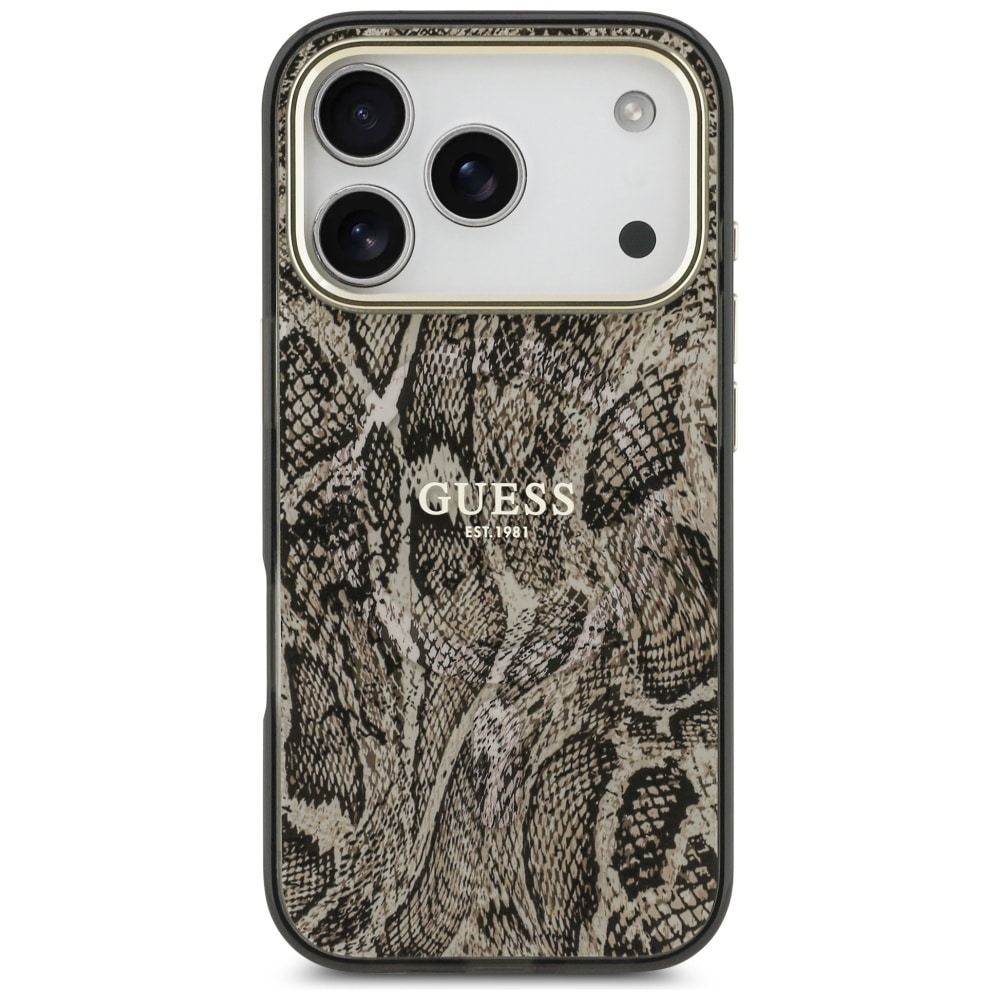 Guess Python Pattern MagSafe Θήκη για iPhone 17 Pro Max Καφέ - Image 3