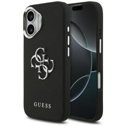 Case Guess Grained Big 4G Classic Logo για iPhone 17 μαύρο