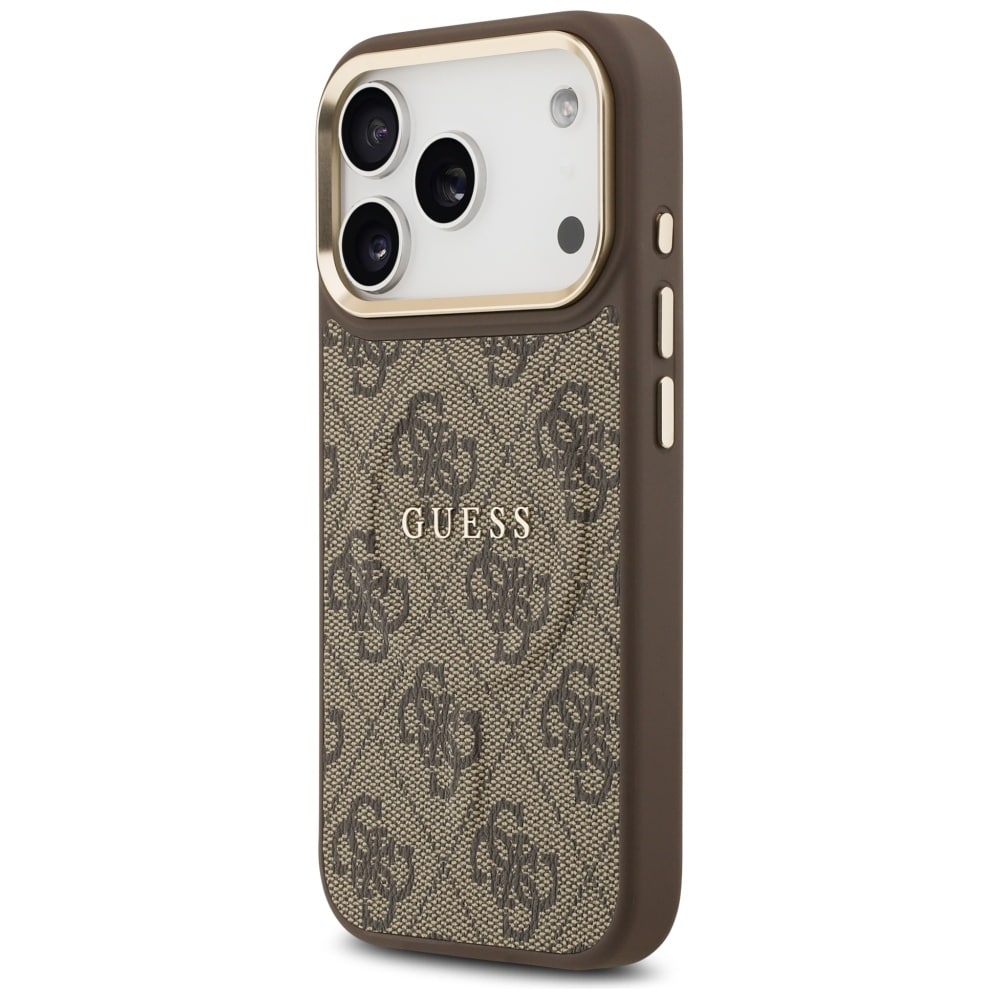 Case Guess 4G PU Classic Logo MagSafe για iPhone 17 Pro καφέ - Image 2