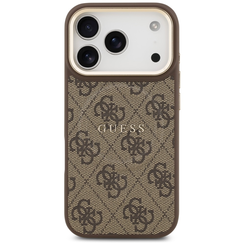 Case Guess 4G PU Classic Logo MagSafe για iPhone 17 Pro καφέ - Image 3