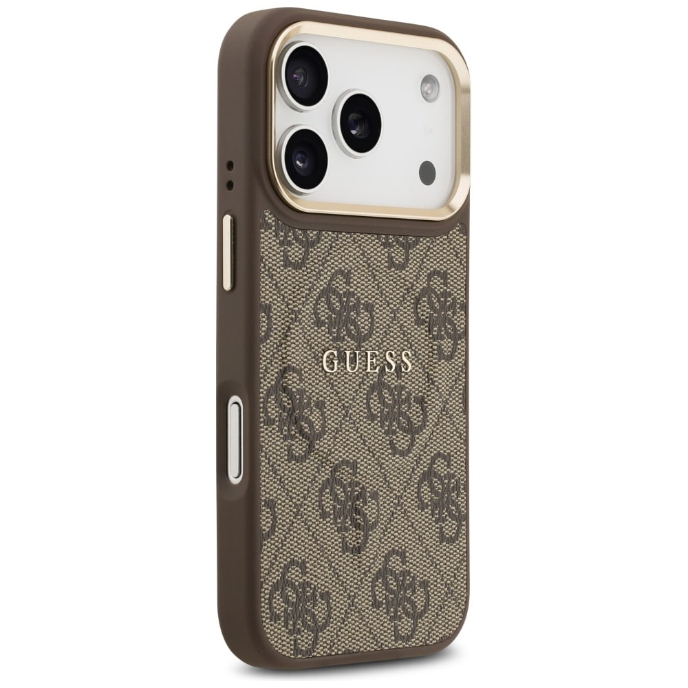 Case Guess 4G PU Classic Logo MagSafe για iPhone 17 Pro καφέ - Image 4