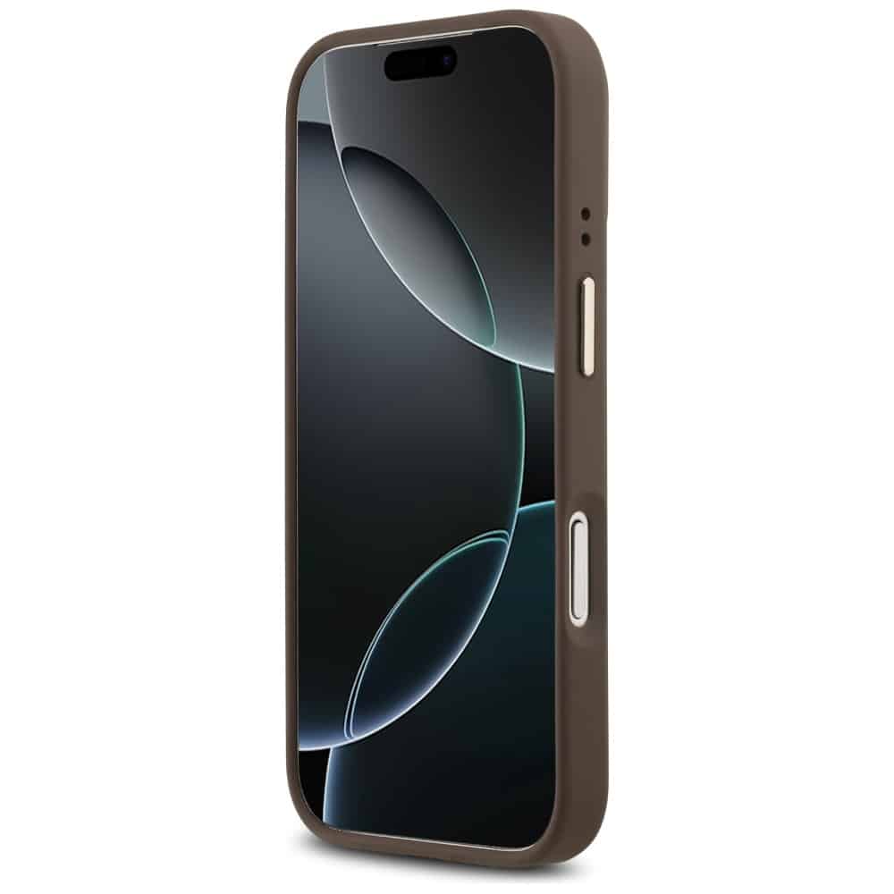 Case Guess 4G PU Classic Logo MagSafe για iPhone 17 Pro καφέ - Image 5