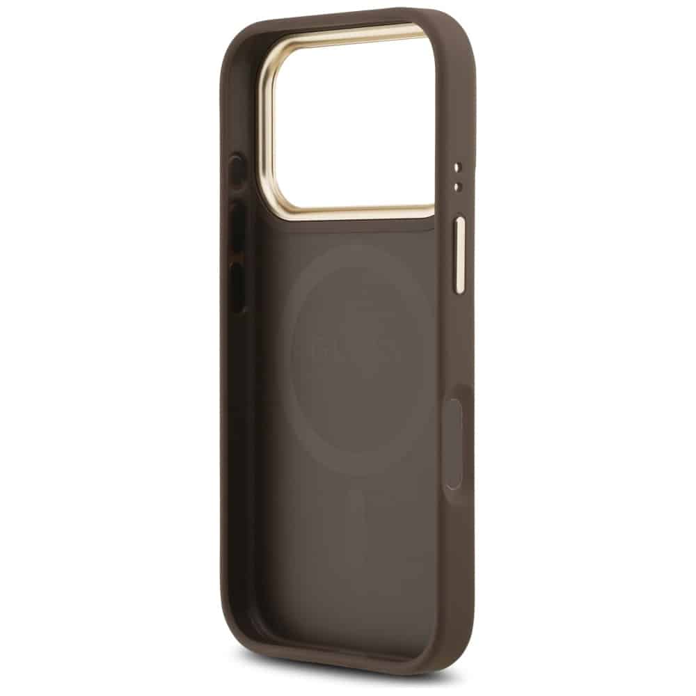 Case Guess 4G PU Classic Logo MagSafe για iPhone 17 Pro καφέ - Image 7