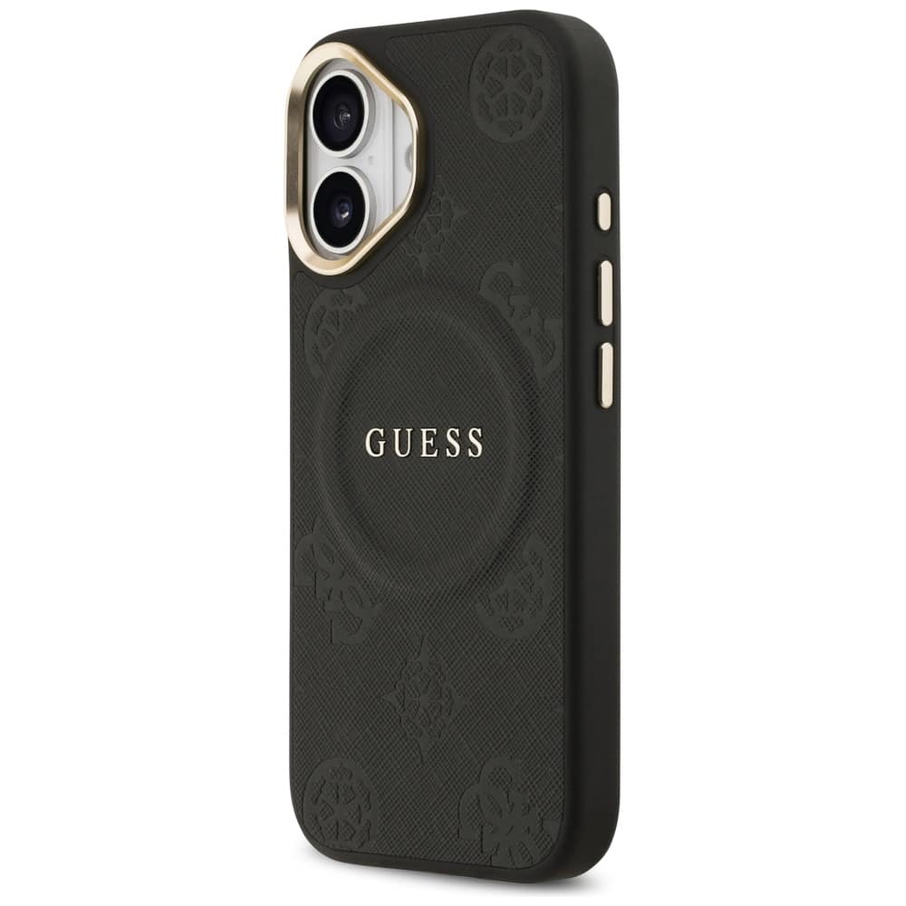 Case Guess Peony Hot Stamp MagSafe για iPhone 17 μαύρο - Image 2