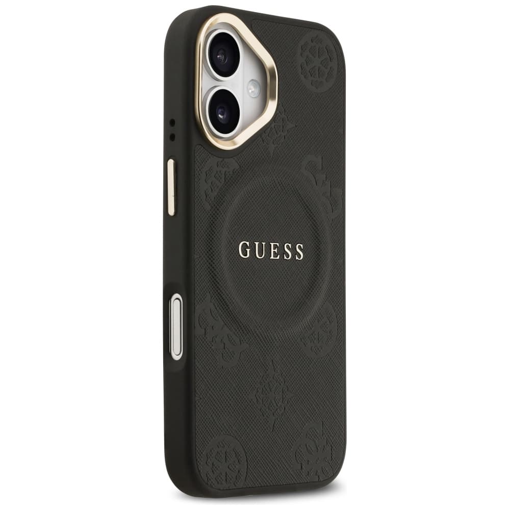 Case Guess Peony Hot Stamp MagSafe για iPhone 17 μαύρο - Image 4