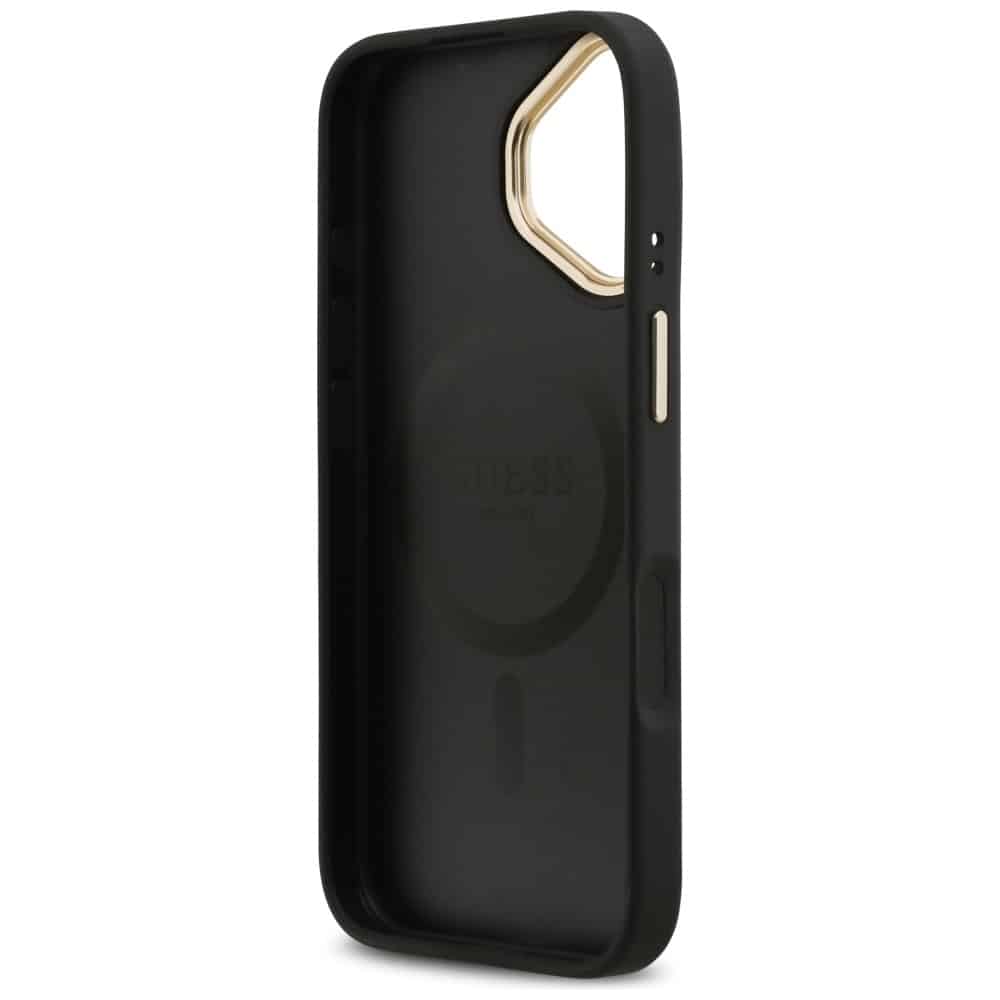 Case Guess Peony Hot Stamp MagSafe για iPhone 17 μαύρο - Image 7