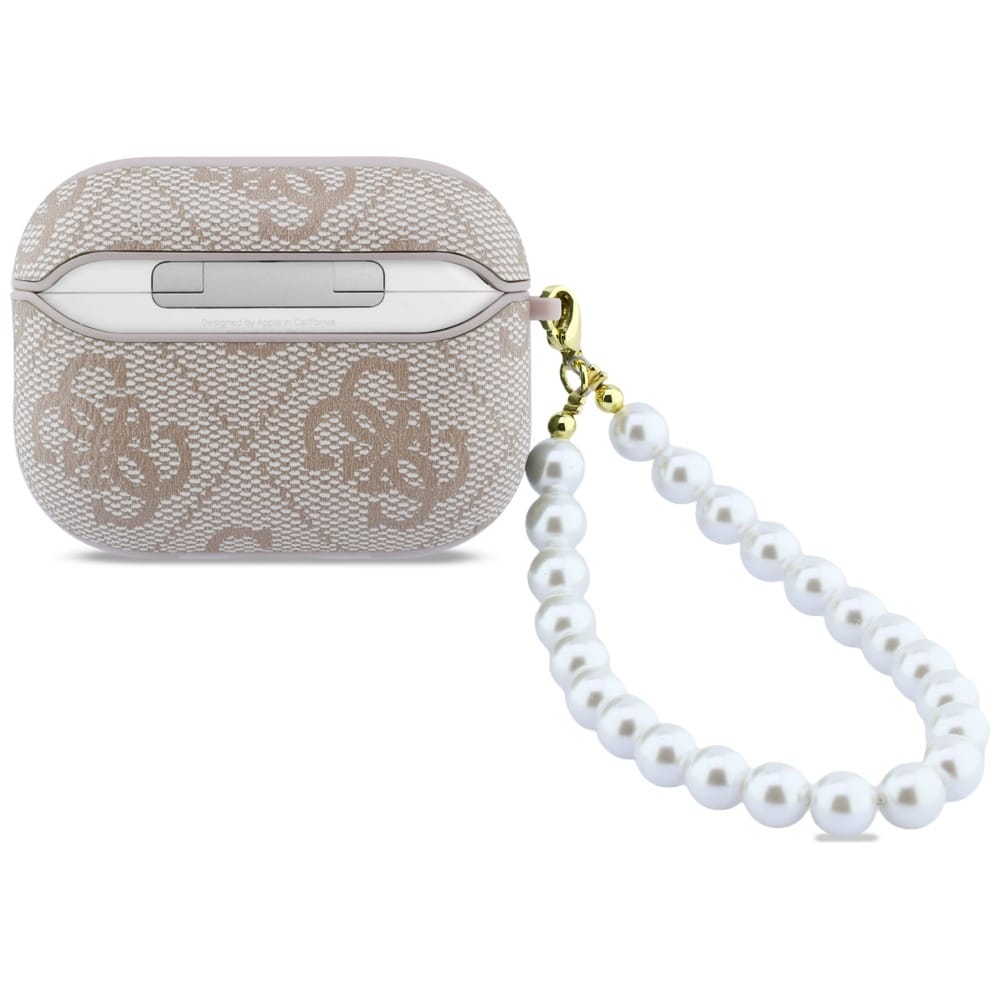 Case Guess 4G Pearl Strap για AirPods Pro 3 ροζ - Image 2