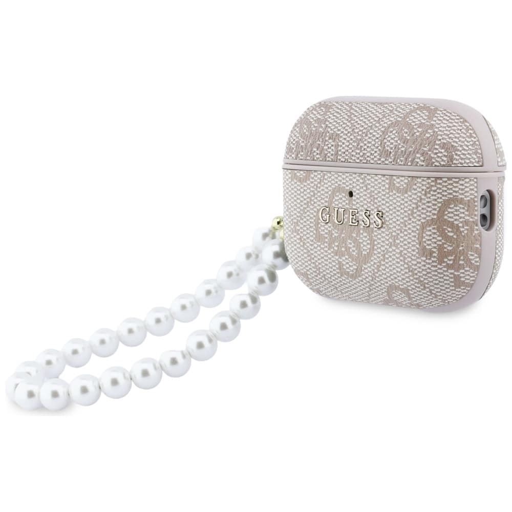 Case Guess 4G Pearl Strap για AirPods Pro 3 ροζ - Image 3