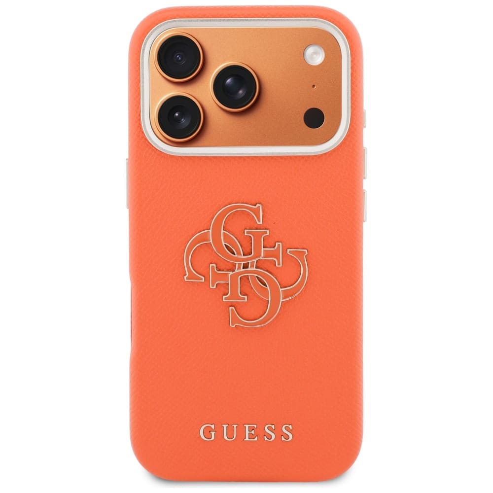 Case Guess FW Resin Logo για iPhone 17 Pro πορτοκαλί - Image 3