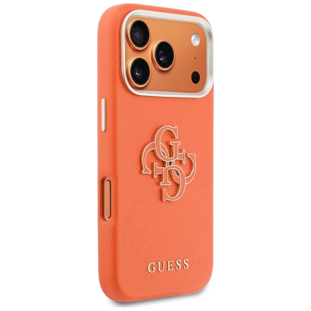 Case Guess FW Resin Logo για iPhone 17 Pro πορτοκαλί - Image 4