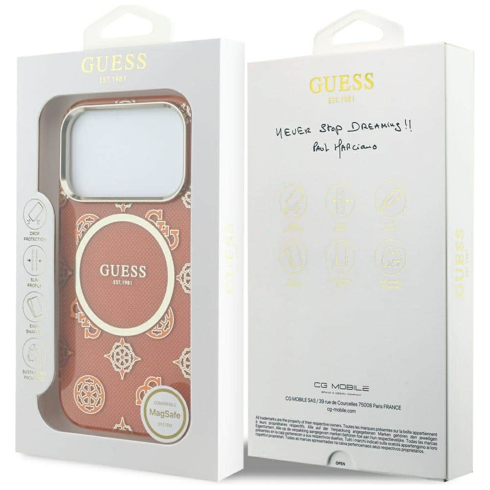 Guess IML Peony Dot - θήκη για Apple iPhone 17 Pro - Πορτοκαλί - Image 8