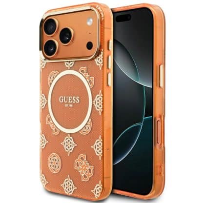 Guess IML Peony Dot - θήκη για Apple iPhone 17 Pro Max - Πορτοκαλί