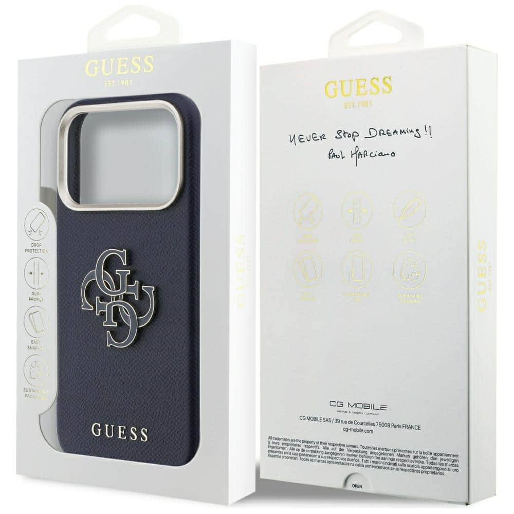 Case Guess FW Resin Logo για iPhone 17 Pro μπλε - Image 8