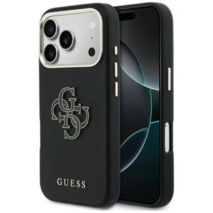Case Guess FW Resin Logo για iPhone 17 Pro μαύρο