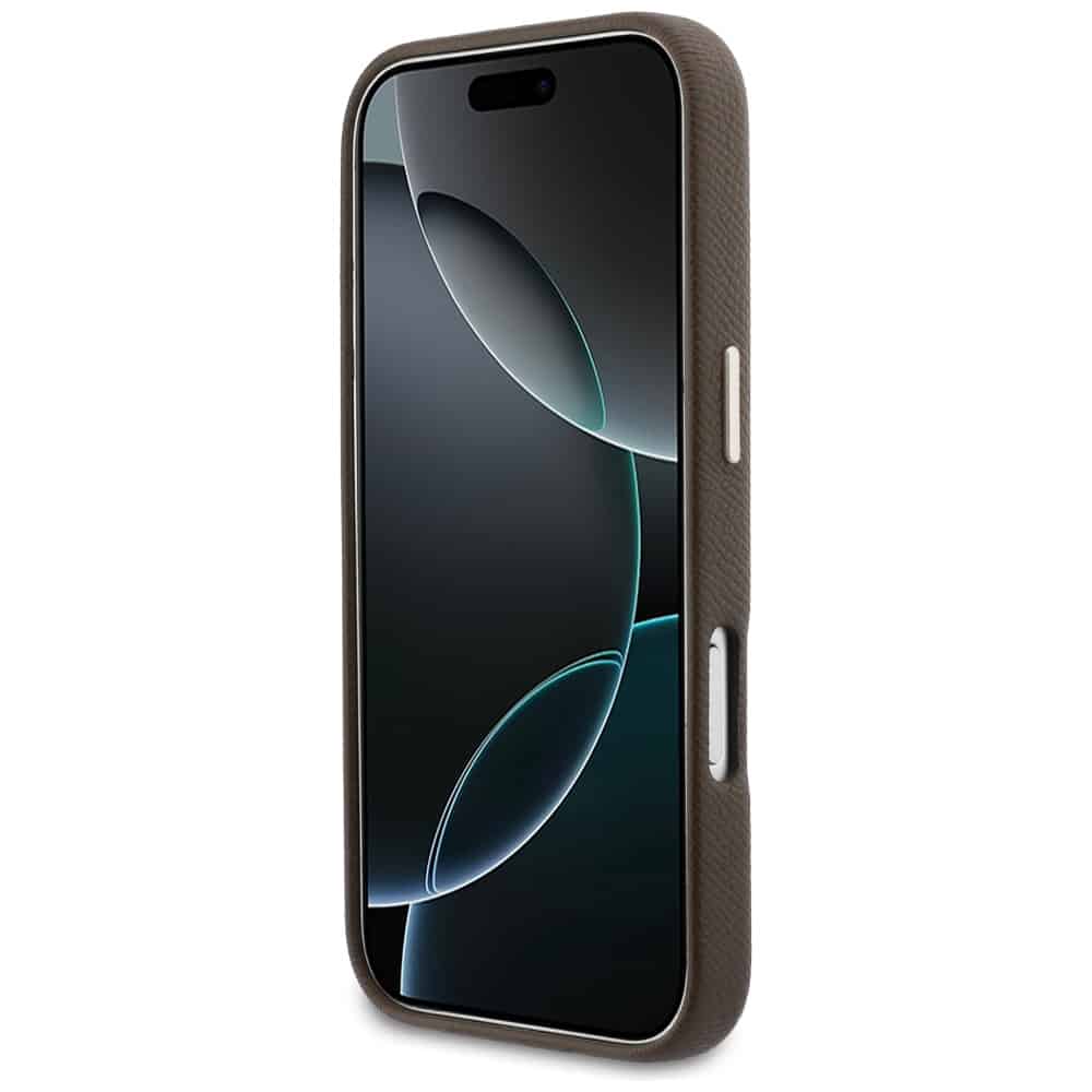 Case Guess FW Resin Logo για iPhone 17 Pro Max καφέ - Image 5