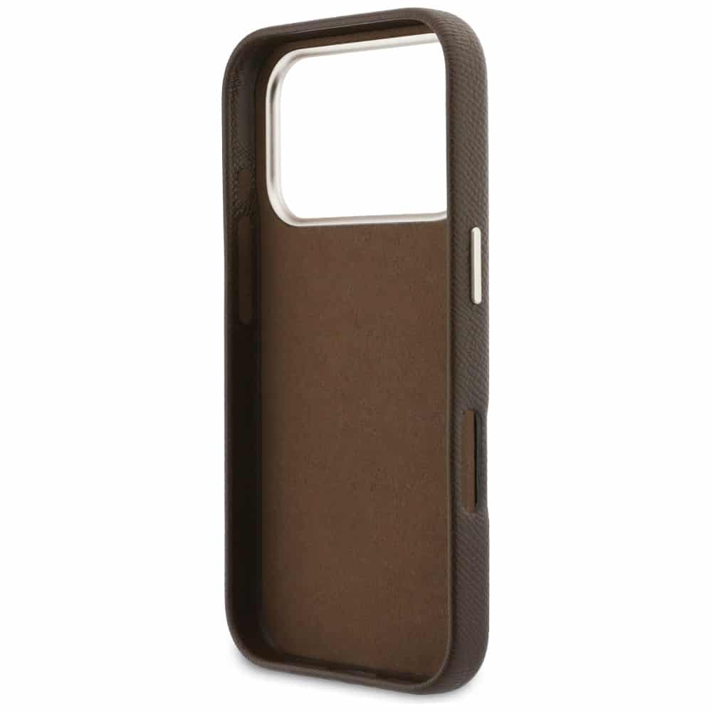 Case Guess FW Resin Logo για iPhone 17 Pro Max καφέ - Image 7