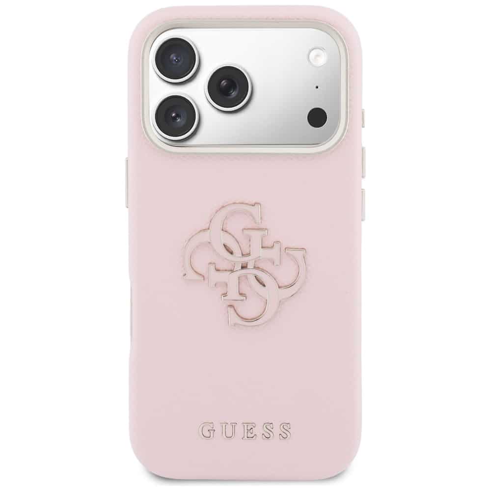 Case Guess FW Resin Logo για iPhone 17 Pro Max ροζ - Image 3