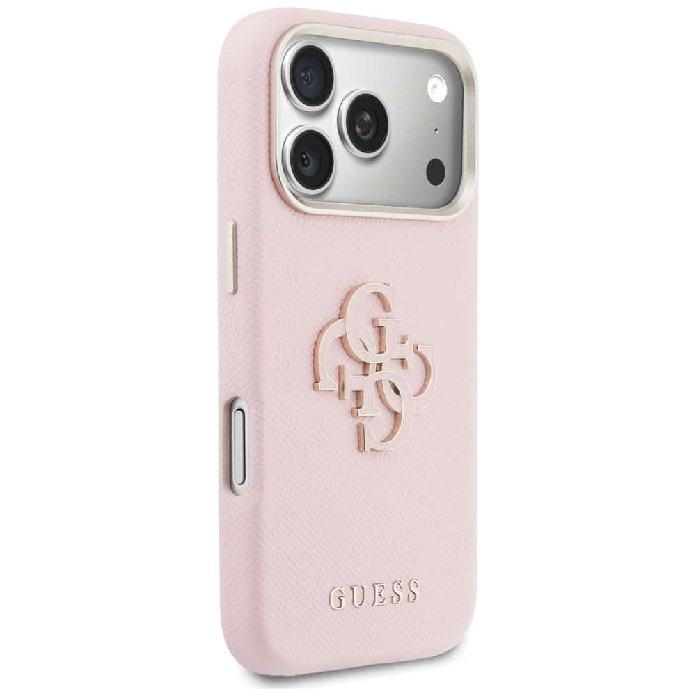 Case Guess FW Resin Logo για iPhone 17 Pro Max ροζ - Image 4