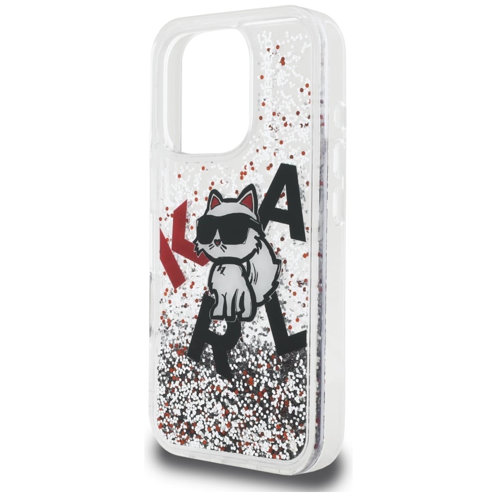 Karl Lagerfeld Liquid Glitter Choupette Logo - θήκη για Apple iPhone 16 Pro - Διάφανο - Image 6