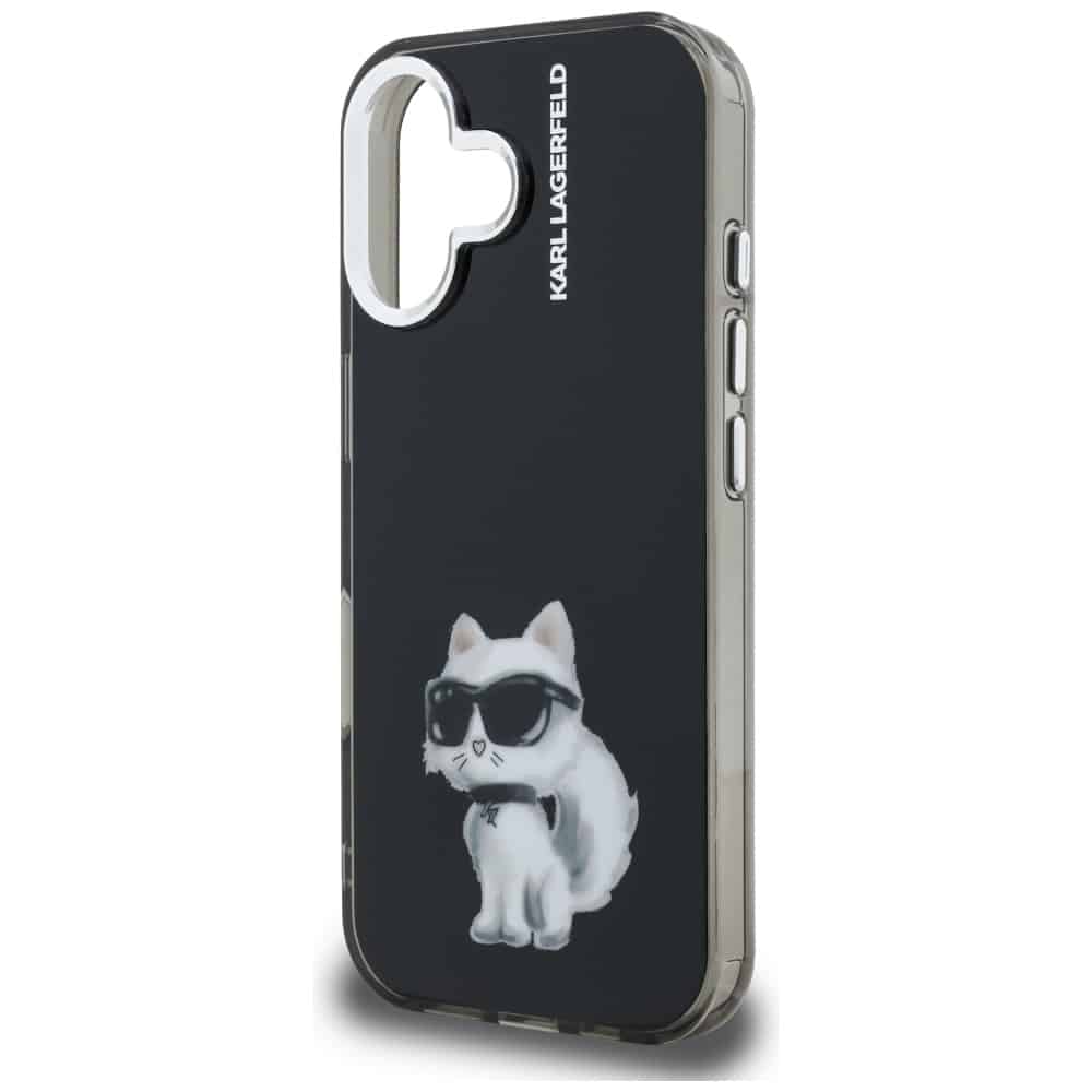 Karl Lagerfeld IML Aquarelle Choupette & Logo - θήκη για Apple iPhone 16 - Μαύρο - Image 6